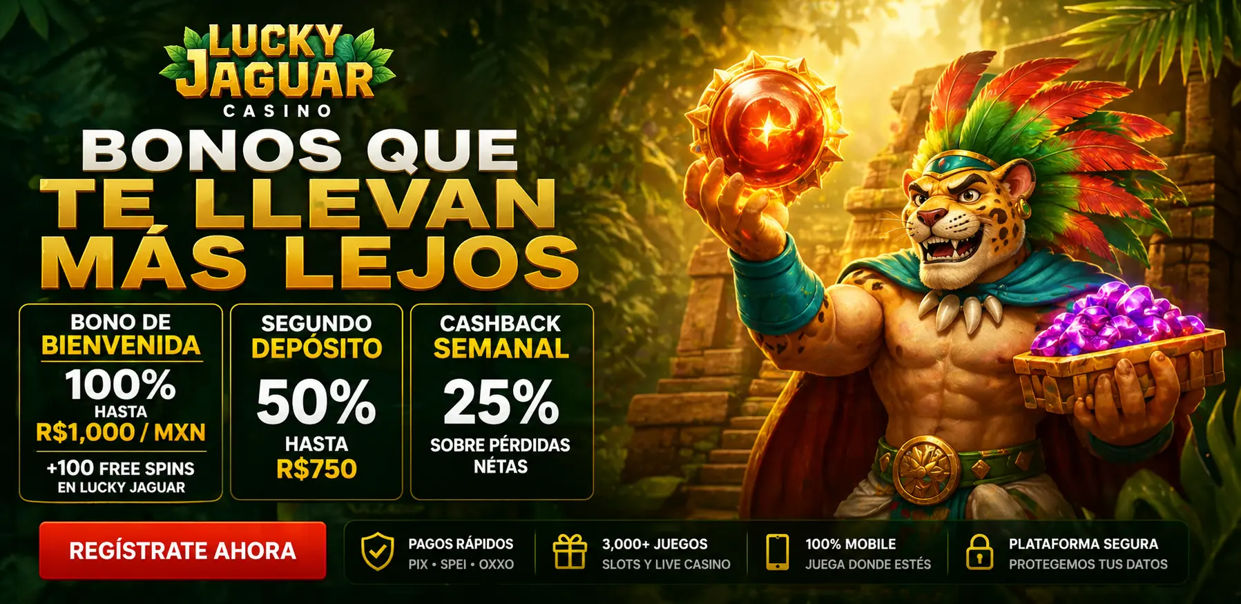 Bônus Lucky Jaguar Slot