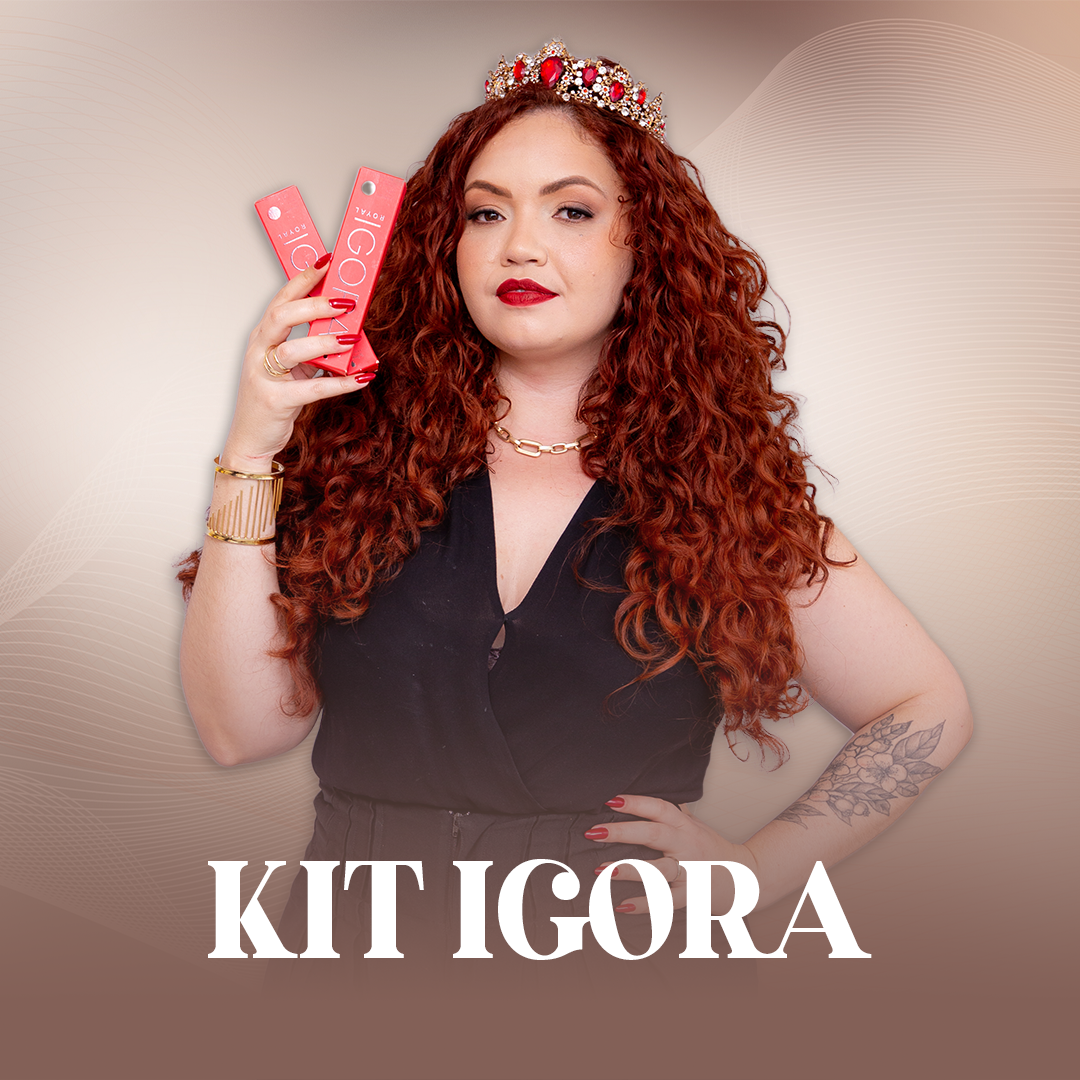 KIT - 4 Tintas Igora 6.77 + 4 ox Igora de 20 vol - Amor Acobreado